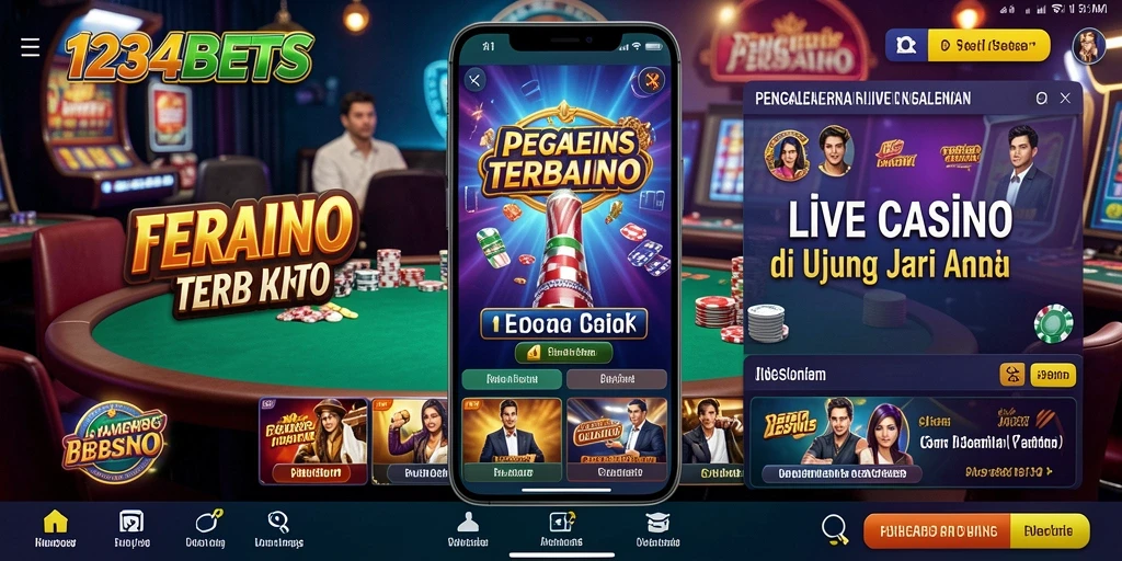 Gameplay menarik dengan dealer langsung di 1234BETS.
