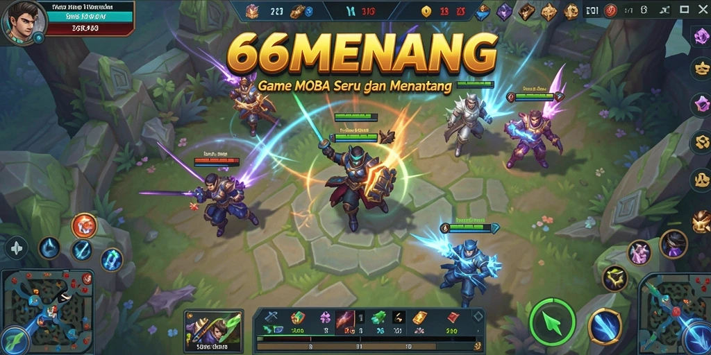 Gameplay seru 66MENANG di arena MOBA.