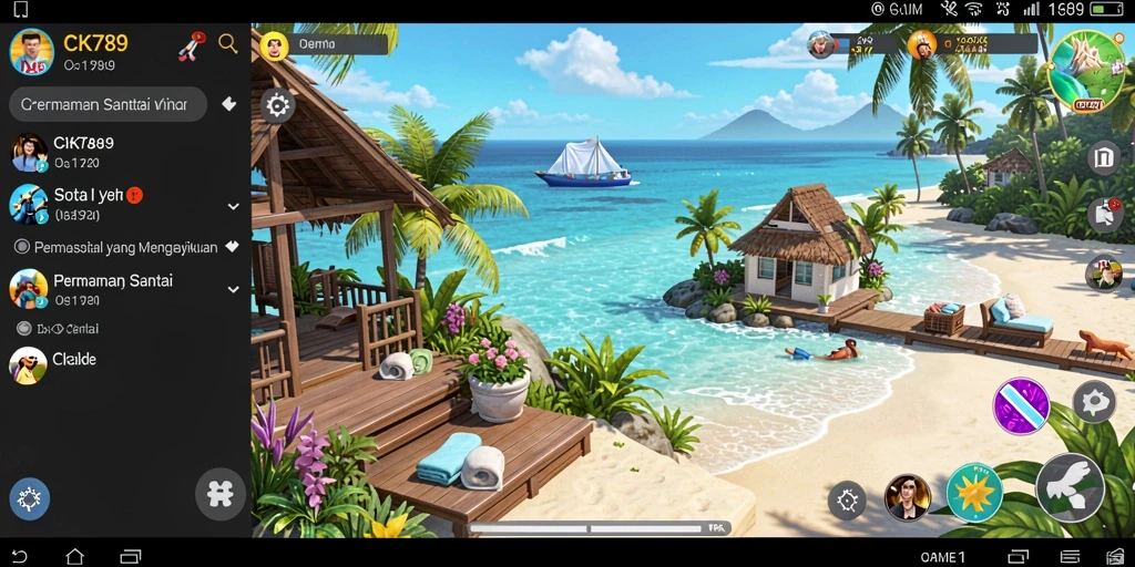 Tampilan gameplay CK789 yang menyenangkan dan penuh warna.