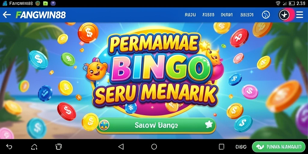 Screenshot FANGWIN88 menampilkan gameplay Bingo yang seru dan interaktif.