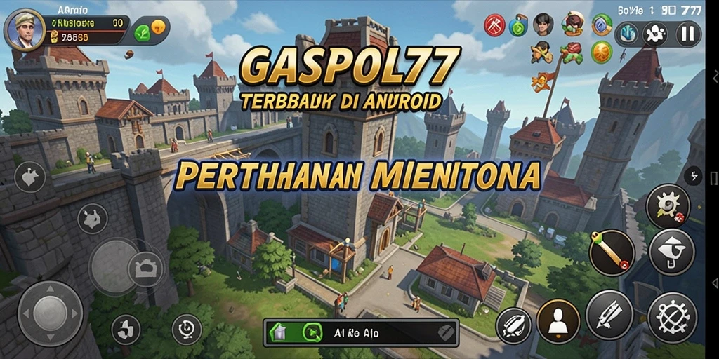 Screenshot menampilkan aksi mendebarkan dalam gameplay Tower Defense GASPOL77.