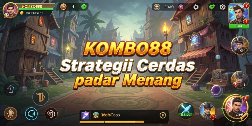 Tangkapan layar menunjukkan aksi strategis mendebarkan dalam KOMBO88.