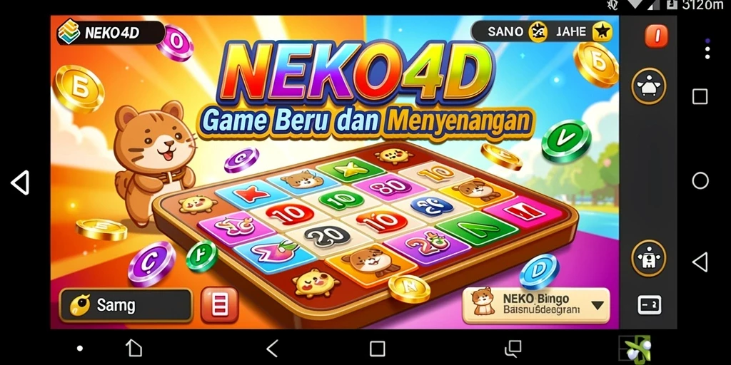 Tampilan gameplay Bingo yang seru dan interaktif di NEKO4D.