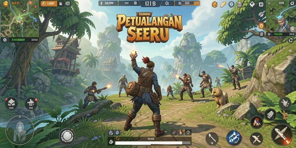 Screenshot OJA89 menampilkan petualangan di dunia terbuka yang menakjubkan.