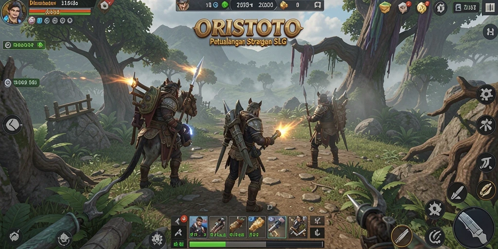 Tampilan gameplay menarik dengan strategi yang mendalam.