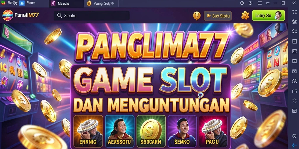 Tampilan gameplay menarik dari permainan slot PANGLIMA77.