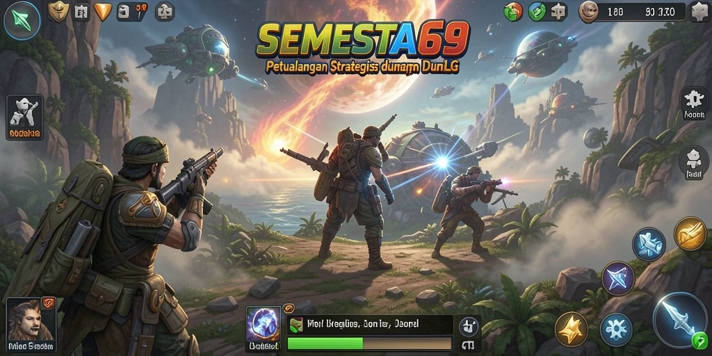 Tampilan dinamis dan mengesankan dari gameplay SEMESTA69.