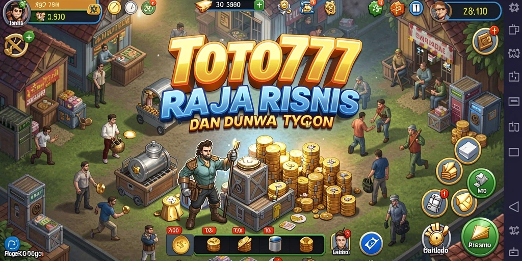 Tampilan menarik dari gameplay Tycoon TOTO777 yang seru.