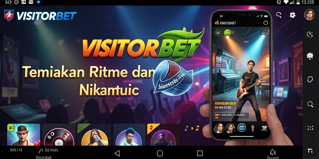 Screenshot menunjukkan pengalaman gameplay yang seru di VISITORBET.