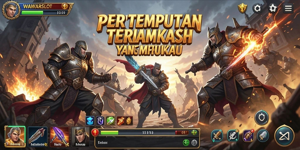 Screenshot gameplay WAWARSLOT dengan aksi seru di arena Battle Royale.