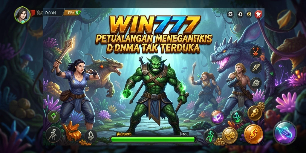 Tangkapan layar menunjukkan aksi seru dalam WIN777 saat menjelajahi dunia petualangan.